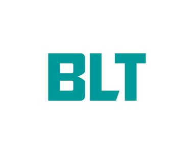 BLT logo tasarım vektör şablonu. BLT