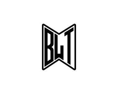 BLT logo tasarım vektör şablonu. BLT