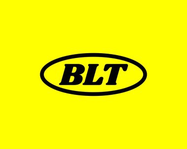BLT logo tasarım vektör şablonu. BLT