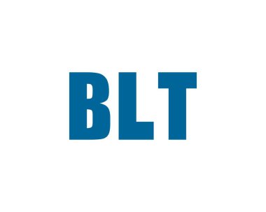 BLT logo tasarım vektör şablonu. BLT