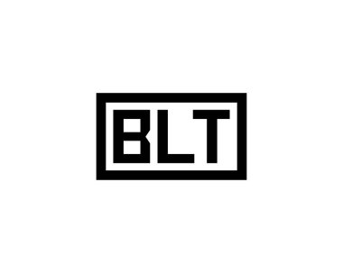 BLT logo tasarım vektör şablonu. BLT