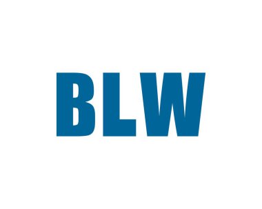 BLW logo tasarım vektör şablonu. BLW