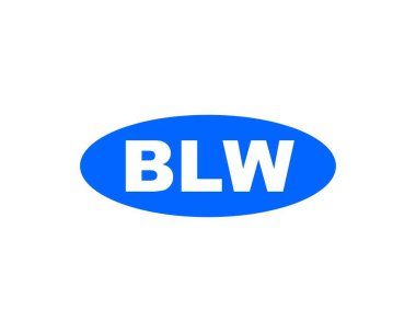 BLW logo tasarım vektör şablonu. BLW