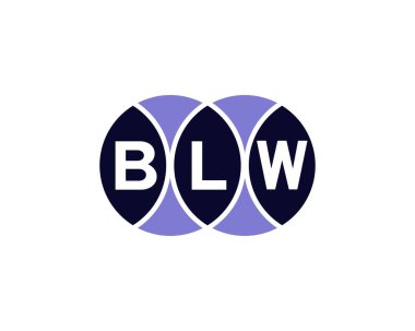BLW logo tasarım vektör şablonu. BLW