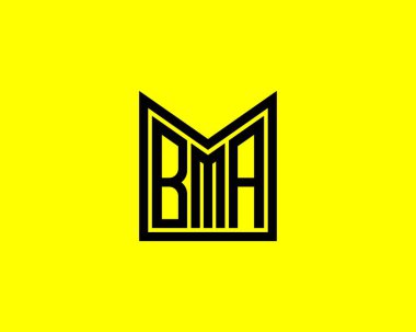 BMA logo tasarım vektör şablonu. BMA