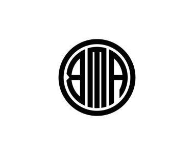 BMA logo tasarım vektör şablonu. BMA