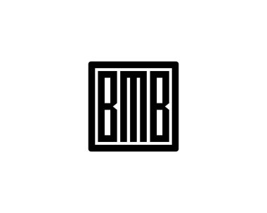 BMB Logo tasarım vektör şablonu. BMB