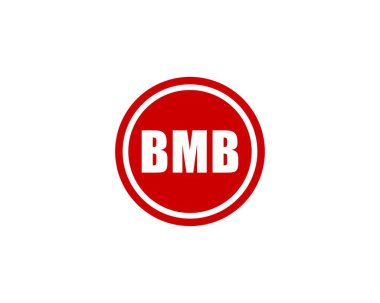 BMB Logo tasarım vektör şablonu. BMB