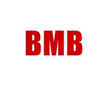 BMB Logo tasarım vektör şablonu. BMB