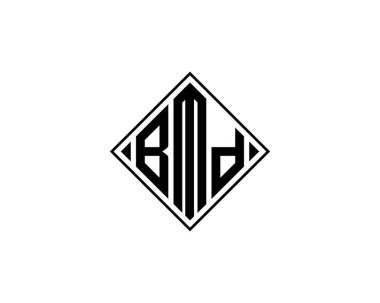 BMD logo tasarım vektör şablonu. BMD