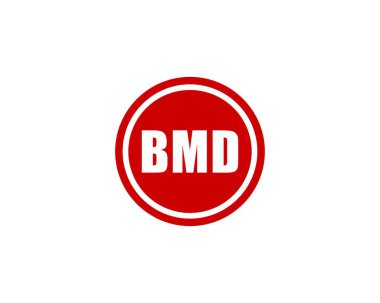 BMD logo tasarım vektör şablonu. BMD