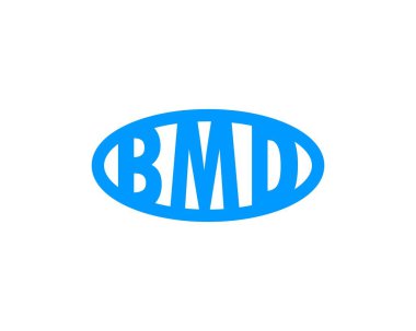 BMD logo tasarım vektör şablonu. BMD