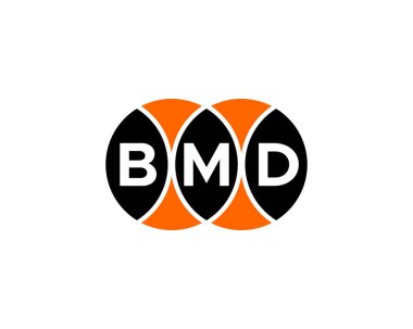 BMD logo tasarım vektör şablonu. BMD