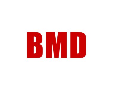 BMD logo tasarım vektör şablonu. BMD