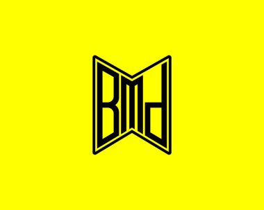 BMD logo tasarım vektör şablonu. BMD