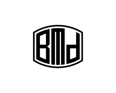 BMD logo tasarım vektör şablonu. BMD