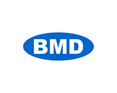 BMD logo tasarım vektör şablonu. BMD
