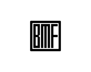 BMF logo tasarım vektör şablonu. BMF
