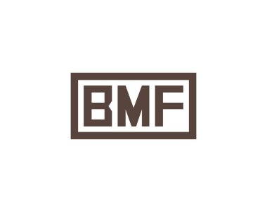 BMF logo tasarım vektör şablonu. BMF