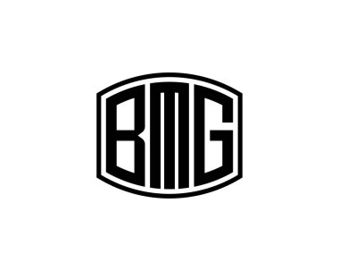 BMG logo tasarım vektör şablonu. BMG