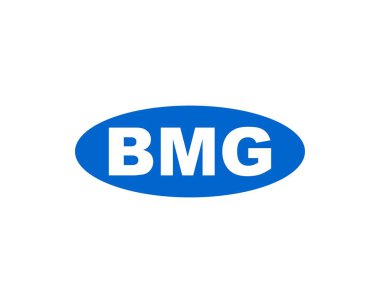 BMG logo tasarım vektör şablonu. BMG