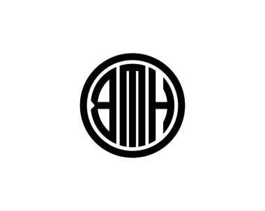 BMH logo tasarım vektör şablonu. BMH