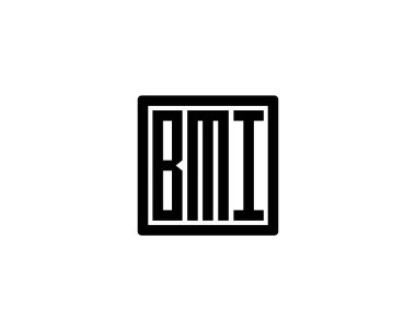BMI logo tasarım vektör şablonu. BMI