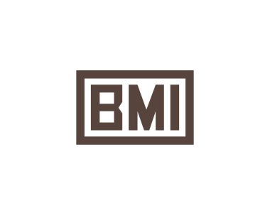 BMI logo tasarım vektör şablonu. BMI