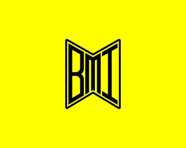 BMI logo tasarım vektör şablonu. BMI