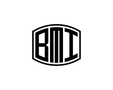 BMI logo tasarım vektör şablonu. BMI
