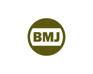 BMJ logo tasarım vektör şablonu. BMJ