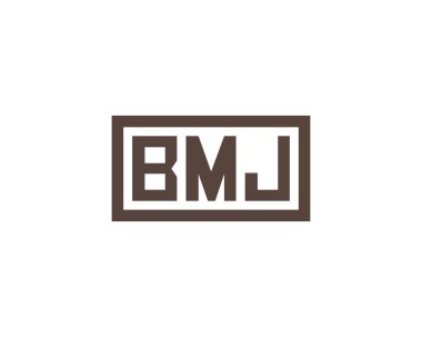 BMJ logo tasarım vektör şablonu. BMJ