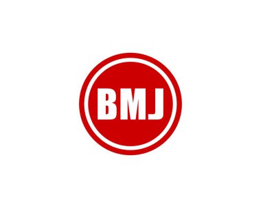 BMJ logo tasarım vektör şablonu. BMJ