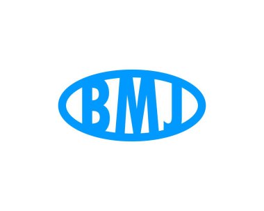 BMJ logo tasarım vektör şablonu. BMJ