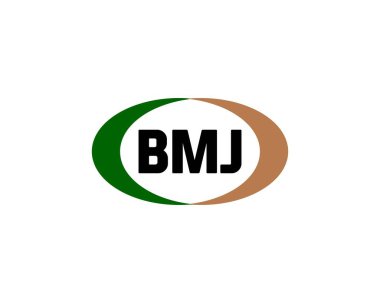 BMJ logo tasarım vektör şablonu. BMJ