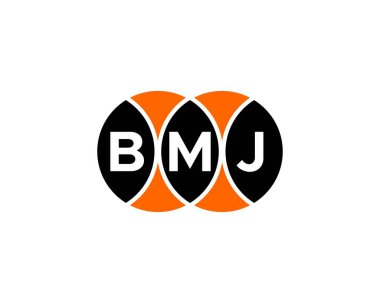BMJ logo tasarım vektör şablonu. BMJ