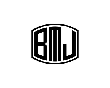 BMJ logo tasarım vektör şablonu. BMJ
