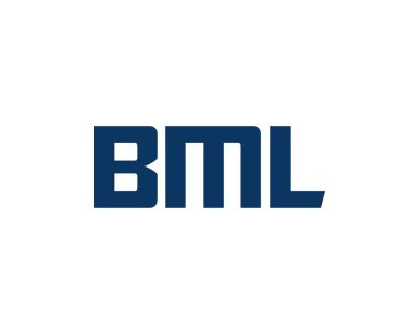 BML Logo tasarım vektör şablonu. BML