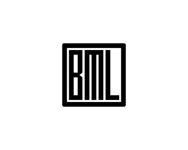 BML Logo tasarım vektör şablonu. BML