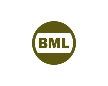 BML Logo tasarım vektör şablonu. BML