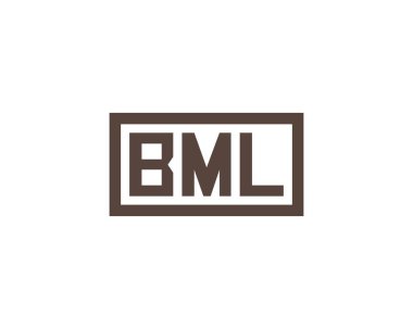 BML Logo tasarım vektör şablonu. BML
