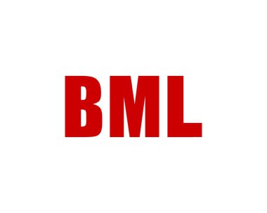 BML Logo tasarım vektör şablonu. BML