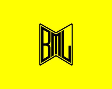 BML Logo tasarım vektör şablonu. BML