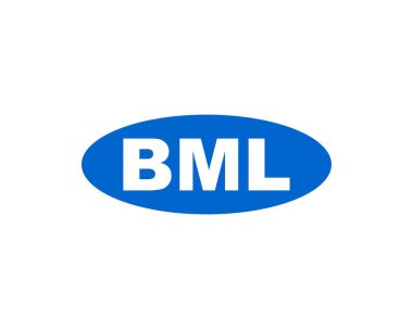 BML Logo tasarım vektör şablonu. BML