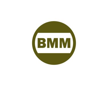 BMM Logo tasarım vektör şablonu. BMM