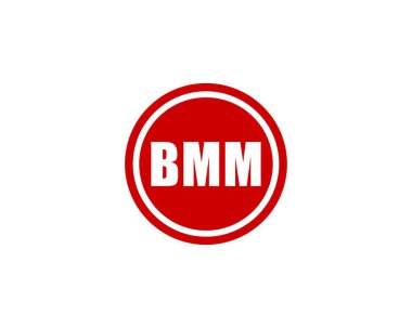 BMM Logo tasarım vektör şablonu. BMM