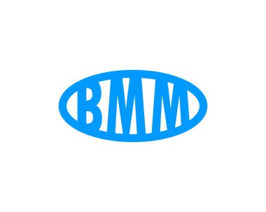 BMM Logo tasarım vektör şablonu. BMM