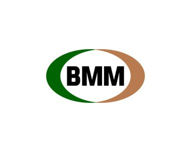 BMM Logo tasarım vektör şablonu. BMM