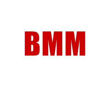 BMM Logo tasarım vektör şablonu. BMM