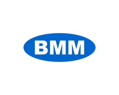 BMM Logo tasarım vektör şablonu. BMM